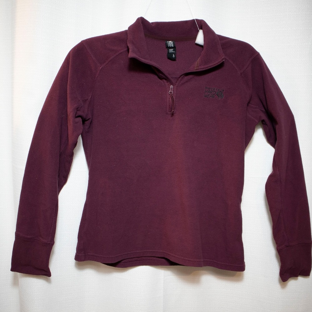 Mountain Hardwear Fleece Burgundy Gorpcore Outdoor Hiking Utility Women's Large